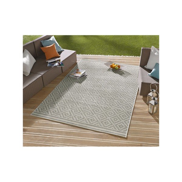 Karo szürke kültéri szőnyeg, 140 x 200 cm - Bougari-image-3