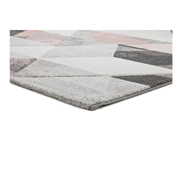 Pinky Dugaro szürke-rózsaszín szőnyeg, 80 x 150 cm - Universal-image-2