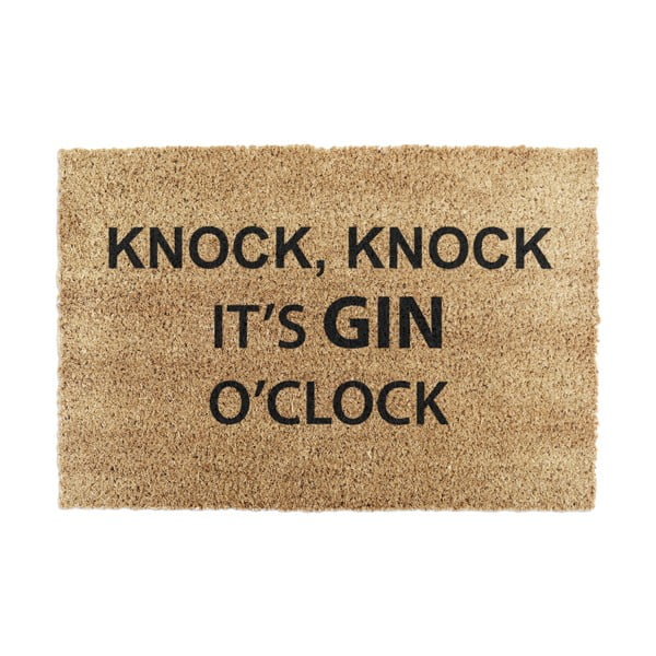 Kókuszrost lábtörlő 40x60 cm Gin O'Clock – Artsy Doormats