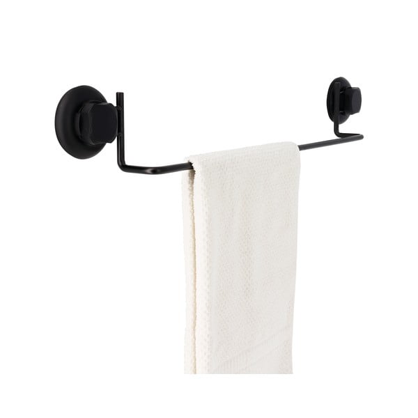 Bestlock Black Tube Holder For Towels fekete öntapadós fali törölközőtartó, 60,6 x 9 cm - Compactor-image-1
