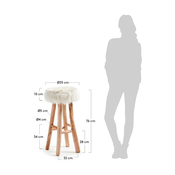 Nuvoli bárszék - Kave Home-image-2