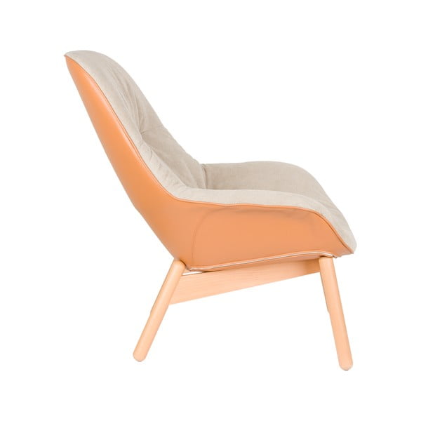 Bézs fotel Duke – White Label-image-3