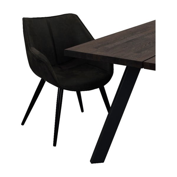 Echo fekete szék fekete fém lábakkal - Rowico-image-4
