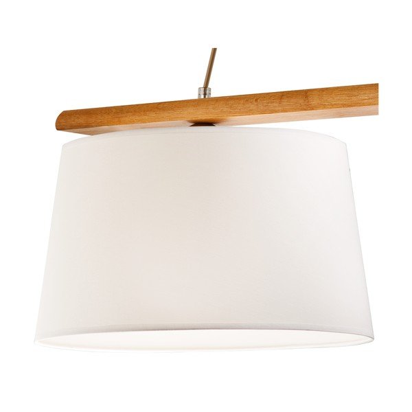 Barna függőlámpa textil búrával ø 35 cm Aida – LAMKUR-image-4