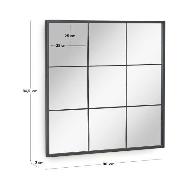 Ulrica falitükör, 80 x 80 cm - Kave Home-image-4