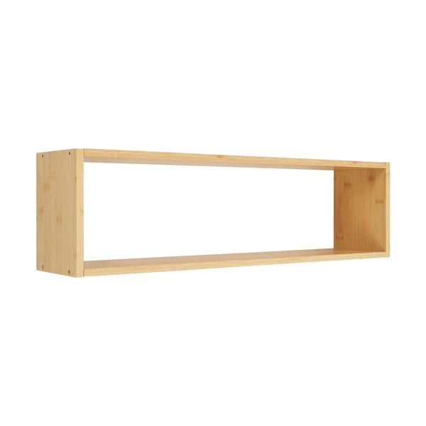 Natúr színű többszintes bambusz fali polc 70 cm Ember – House Nordic-image-1