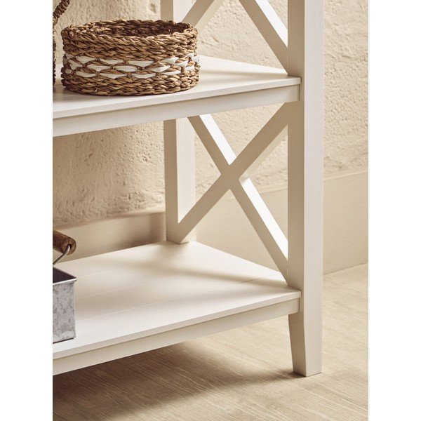 Fehér borovi fenyő polcos állvány 120x81x40 cm Heritage – Premier Housewares-image-2