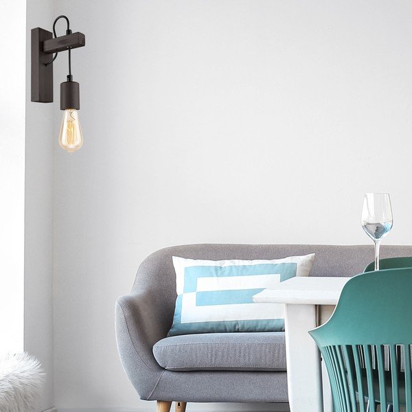 Fekete fali lámpa Leon – LAMKUR-image-2