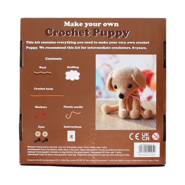 Kreatív készlet DIY Crochet Puppy – Rex London-image-4