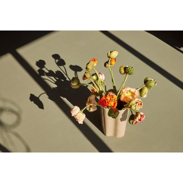 Bézs kerámia váza (magasság 30 cm) Sapo – Hübsch-image-4