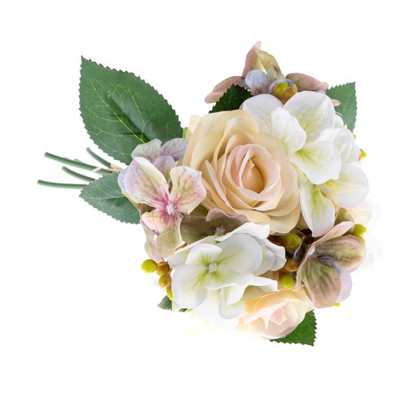 Basso dekorációs mű virágcsokor hortenziával és rózsával - Dakls