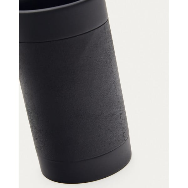 Fekete poligyanta fogkefetartó pohár Sisel – Kave Home-image-2