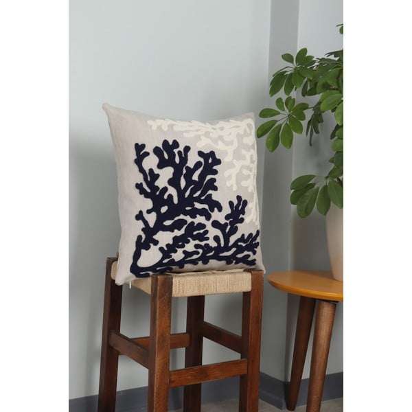 Len díszpárna 43x43 cm Mercan – Mioli Decor-image-2