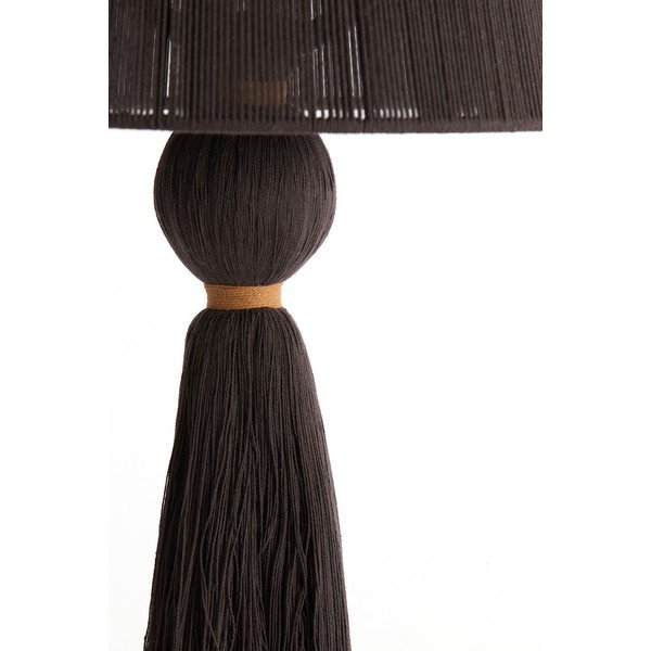 Sötétbarna asztali lámpa textil búrával (magasság 58 cm) Espino – Light & Living-image-3