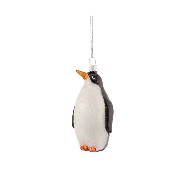 Üveg karácsonyfadísz 6 cm King Penguin – Sass & Belle