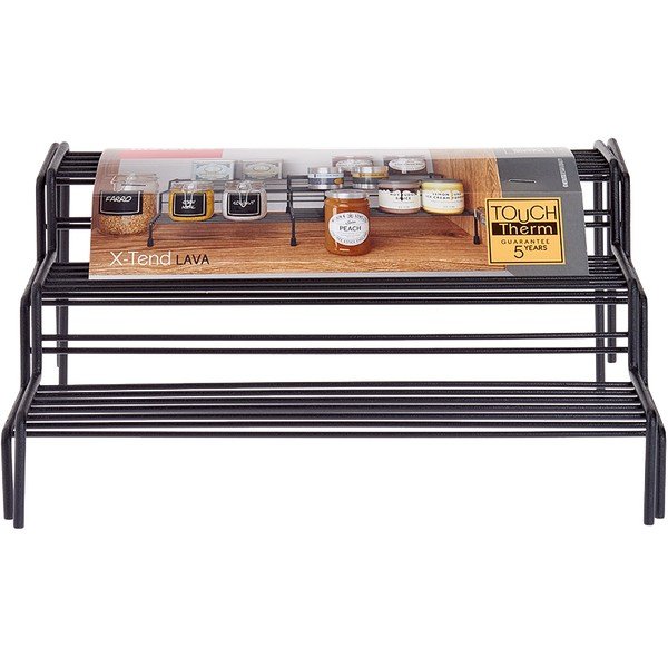 Lava fekete állítható konyhai polc - Metaltex-image-2