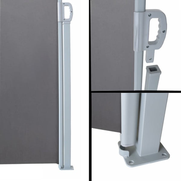 Szürke fém erkély paraván 300x160 cm - Garden Pleasure-image-3