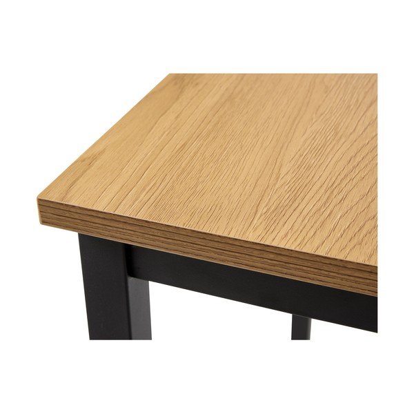 Bárasztal tölgyfa dekorral 60x60 cm Cesura – Unique Furniture-image-2