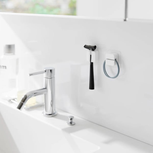 Fehér szilikon multifunkciós tartó szett 2 db-os Film Hook – YAMAZAKI-image-1