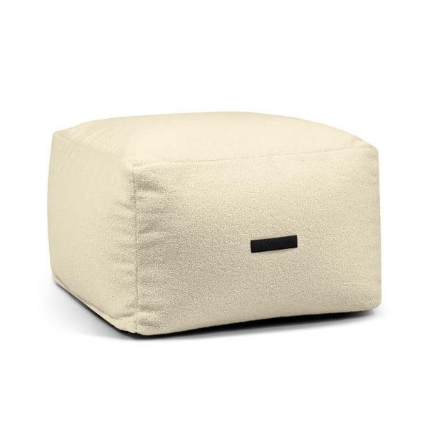 Krémszínű buklé babzsákfotel Softbox MooG – SLOWDOWN