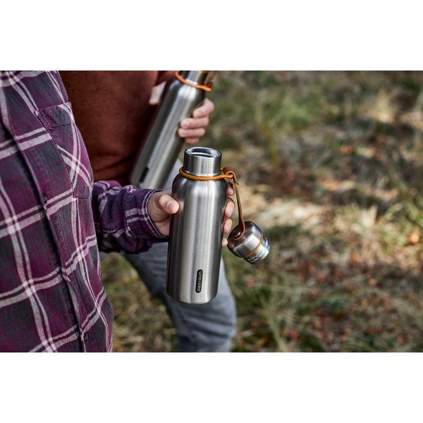 Ezüstszínű rozsdamentes acél termopalack 500 ml – Black + Blum-image-3