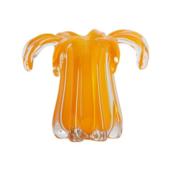Narancssárga üveg váza (magasság 17 cm) Avenia – Light & Living