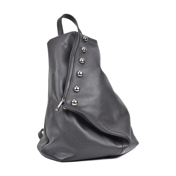 Mell fekete bőr hátitáska - Luisa Vannini-image-2