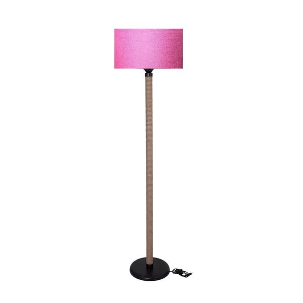 Rope állólámpa, fuksziaszínű lámpabúrával - Kate Louise