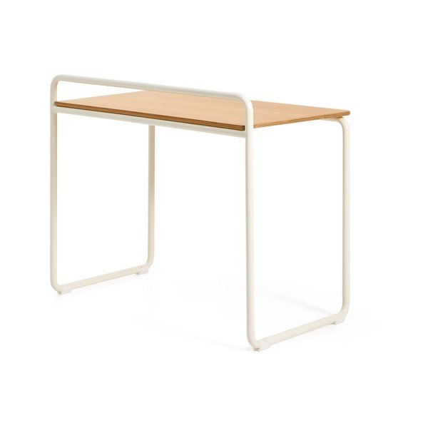 Gyerek íróasztal kőrisfa dekoros asztallappal 45x82 cm Tinn – Kave Home-image-3