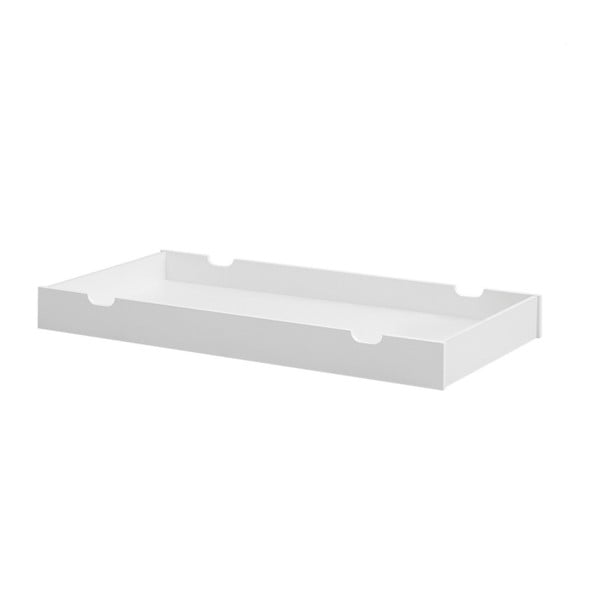 Fehér univerzális ágyfiók ágyhoz, 70 x 140 cm - Pinio