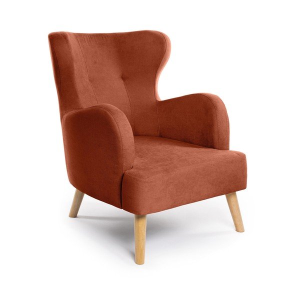 Téglavörös füles fotel Noemye – Bonami Selection