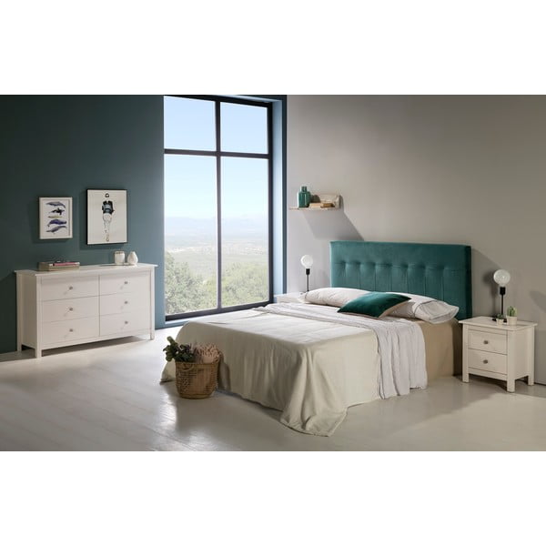 Fehér borovi fenyő alacsony komód 130x80 cm Berna – Marckeric-image-1