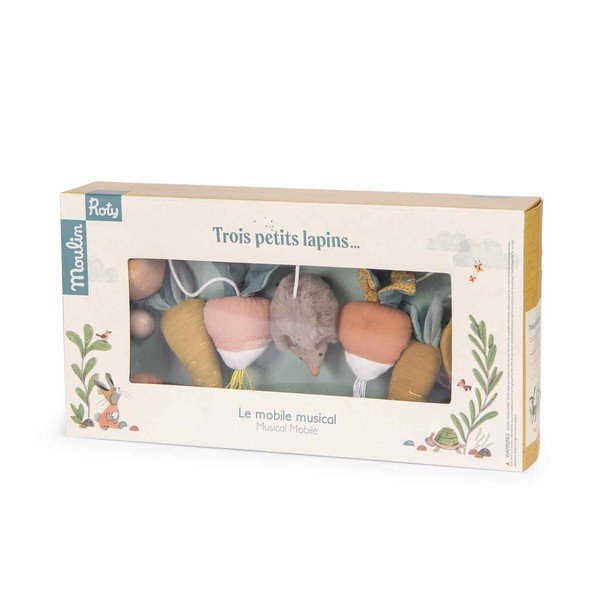 Zenei kiságyforgó Trois Petits Lapins - Moulin Roty-image-1