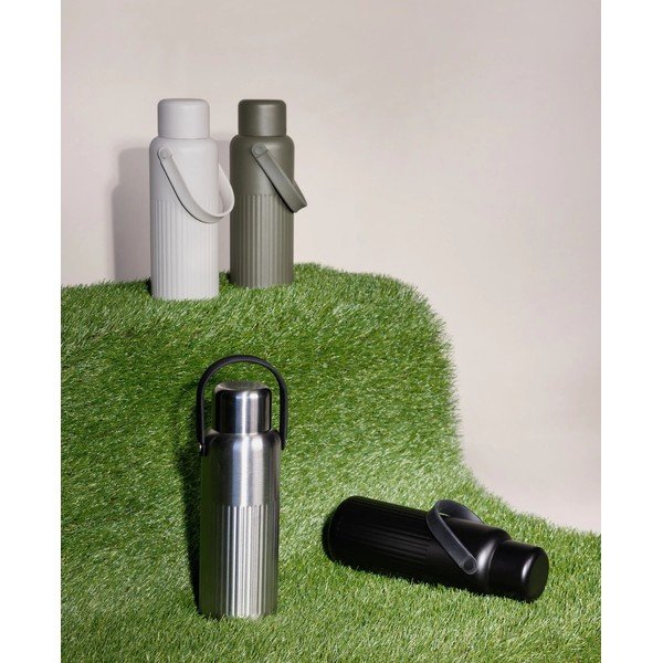 Ezüstszínű rozsdamentes acél termosz 1 l Theo – Sagaform-image-2