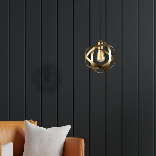 Aranyszínű fém függőlámpa Lama – Squid Lighting-image-3