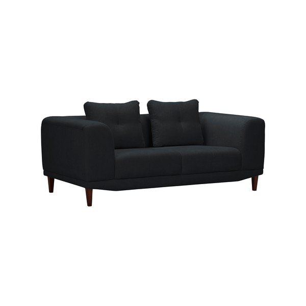 Sigma fekete kétszemélyes kanapé - Windsor & Co Sofas-image-1