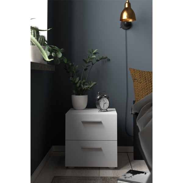 Fehér éjjeliszekrény Pepe - Tvilum-image-1