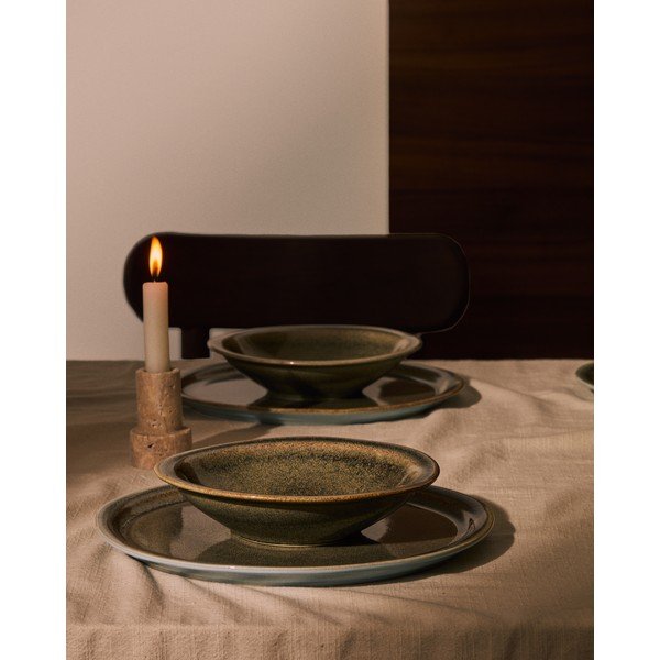 Szürke kerámia tányér ø 28 cm Coval – Kave Home-image-1