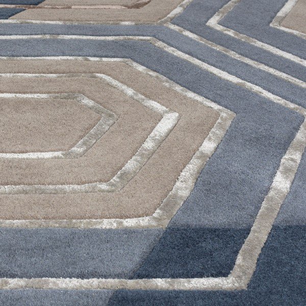 Harlow kék gyapjú szőnyeg, 160 x 230 cm - Flair Rugs-image-2