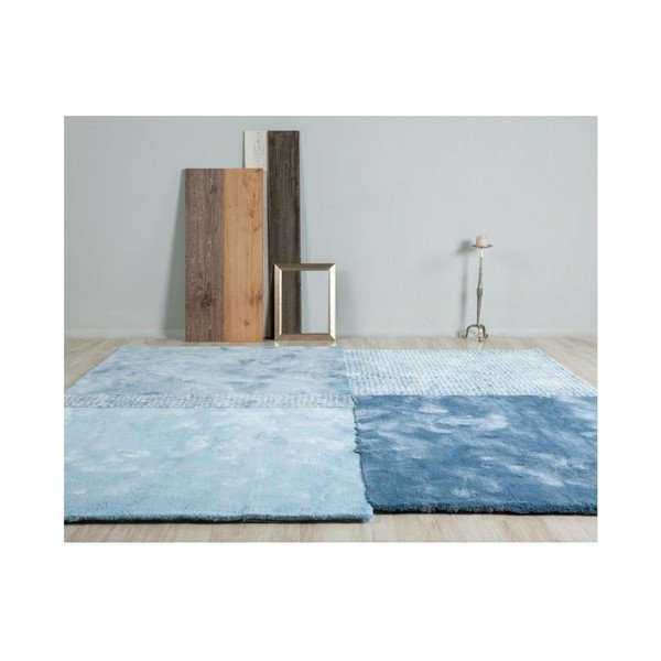 Over Square kék szőnyeg, 200 x 207 cm - EMKO-image-2