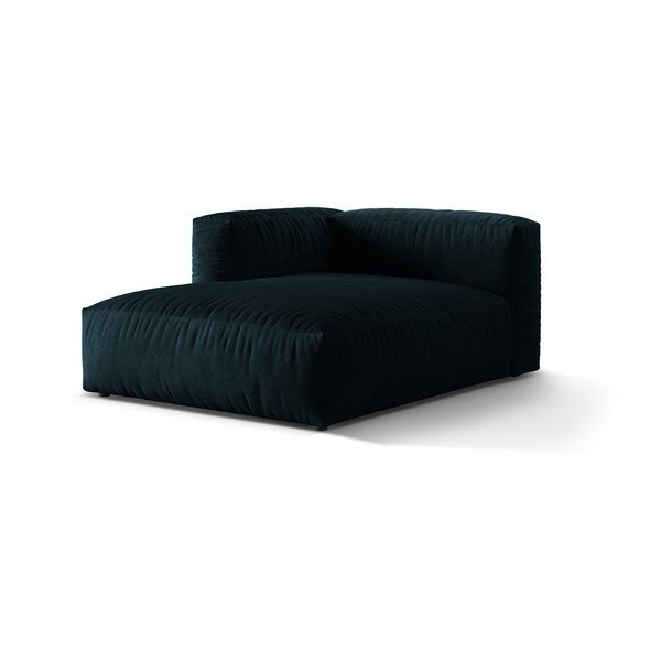 Sötétkék bársony kanapé modul (bal oldali) Martina – Micadoni -image-1