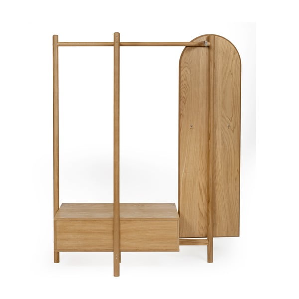 Tripod tölgyfa előszoba bútor tükörrel - Woodman-image-3