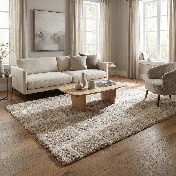 Bézs-krémszínű szőnyeg 120x170 cm Ember – Universal-image-1