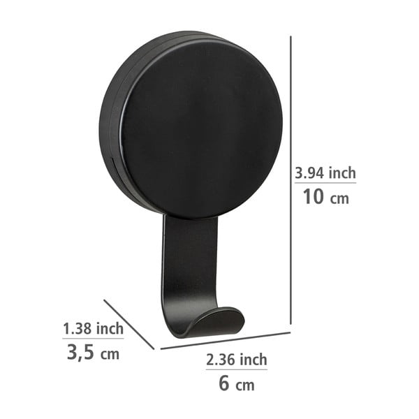 Pavia 2 db fekete törölközőtartó akasztó - Wenko-image-2