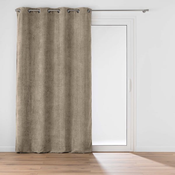 Világosbarna zsenília függöny 140x260 cm Leo – douceur d'intérieur