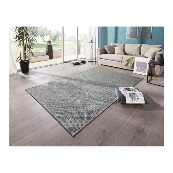 Bloom Croix kék kültéri/beltéri szőnyeg, 140 x 200 cm - Elle Decoration-image-1