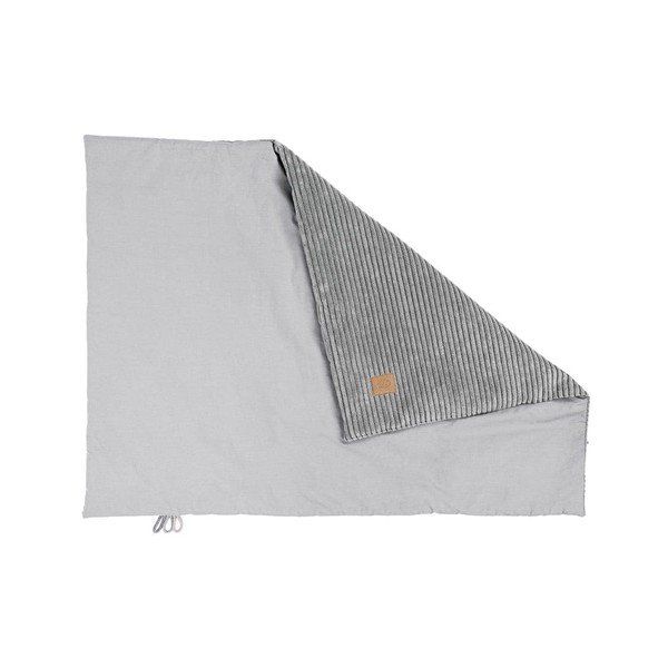 Szürke kordbársony gyerek takaró 100x77 cm – Meowbaby-image-1