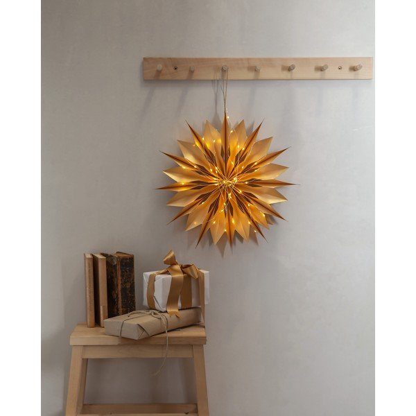 Aranyszínű fénydekoráció karácsonyi mintával Flinga – Star Trading-image-2