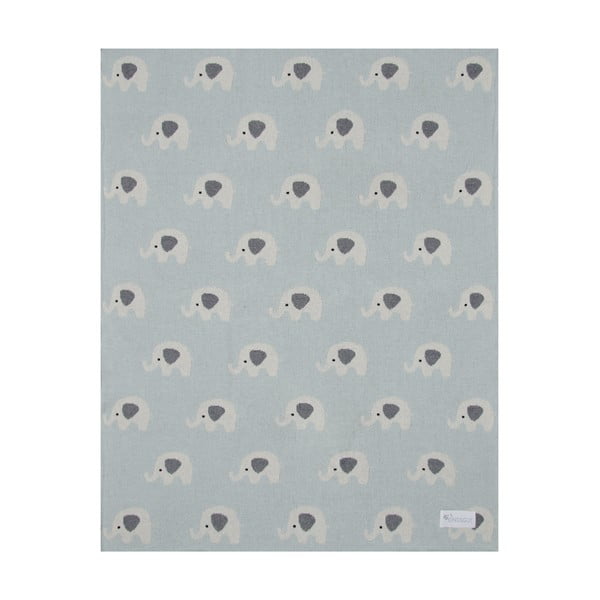 Elephants kék pamut gyerek takaró, 80 x 100 cm - Kindsgut-image-3