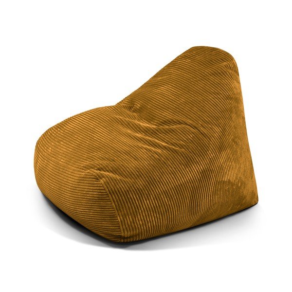 Mustársárga kordbársony babzsákfotel Snug 100 – SLOWDOWN